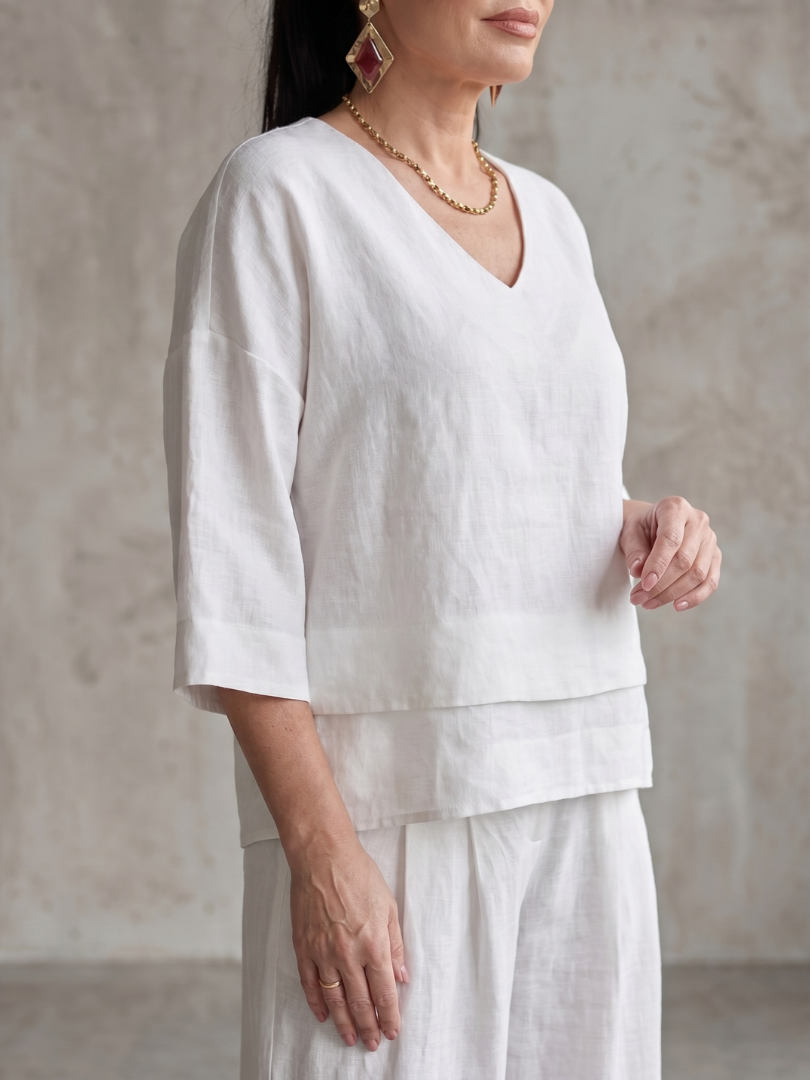 Dorina™ Elegancki Dekolt V Komplet