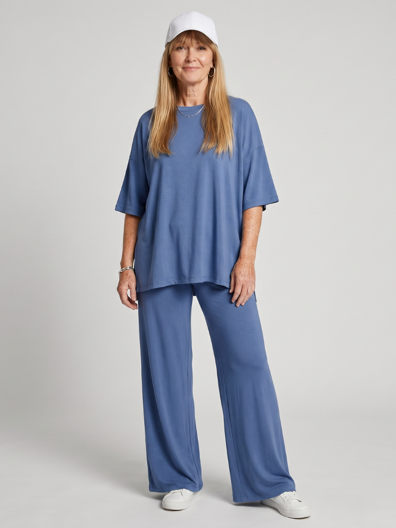 Adelina™ Elegancki Krój Oversize Komplet