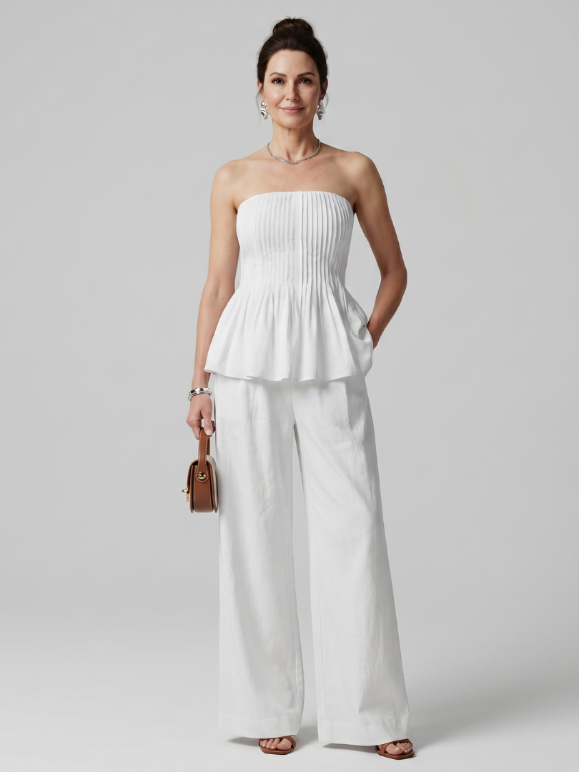 Anette™ Elegancki Krój Peplum Komplet