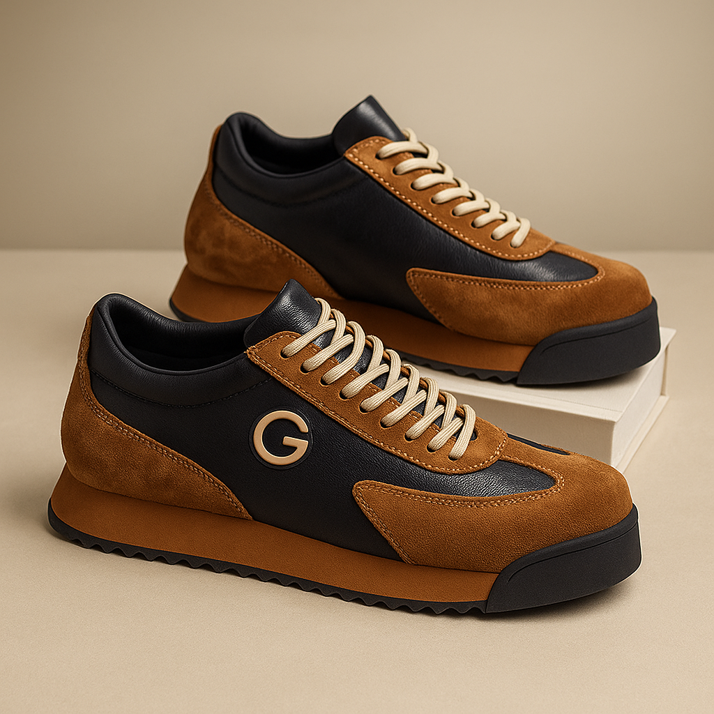 Bruna™ Eleganckie Kontrastowe Panele Sneakersy