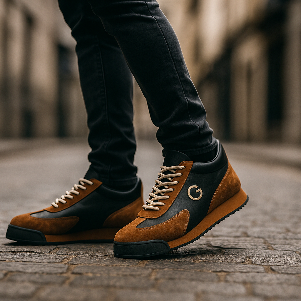 Bruna™ Eleganckie Kontrastowe Panele Sneakersy