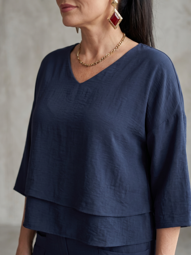 Dorina™ Elegancki Dekolt V Komplet