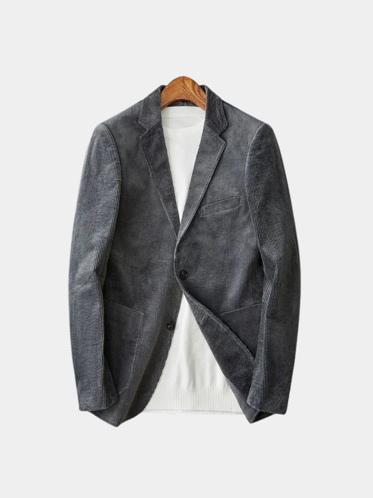 Eliska™ Elegancki Prążkowany Sztruksowy Blezer