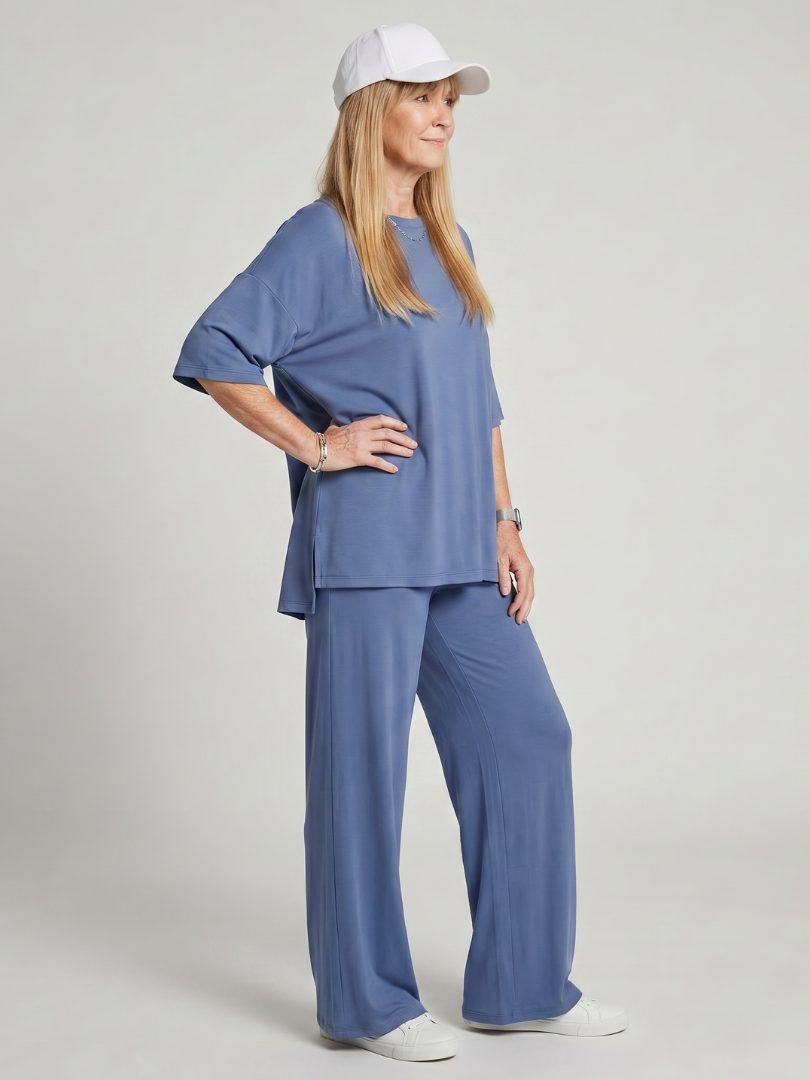 Adelina™ Elegancki Krój Oversize Komplet