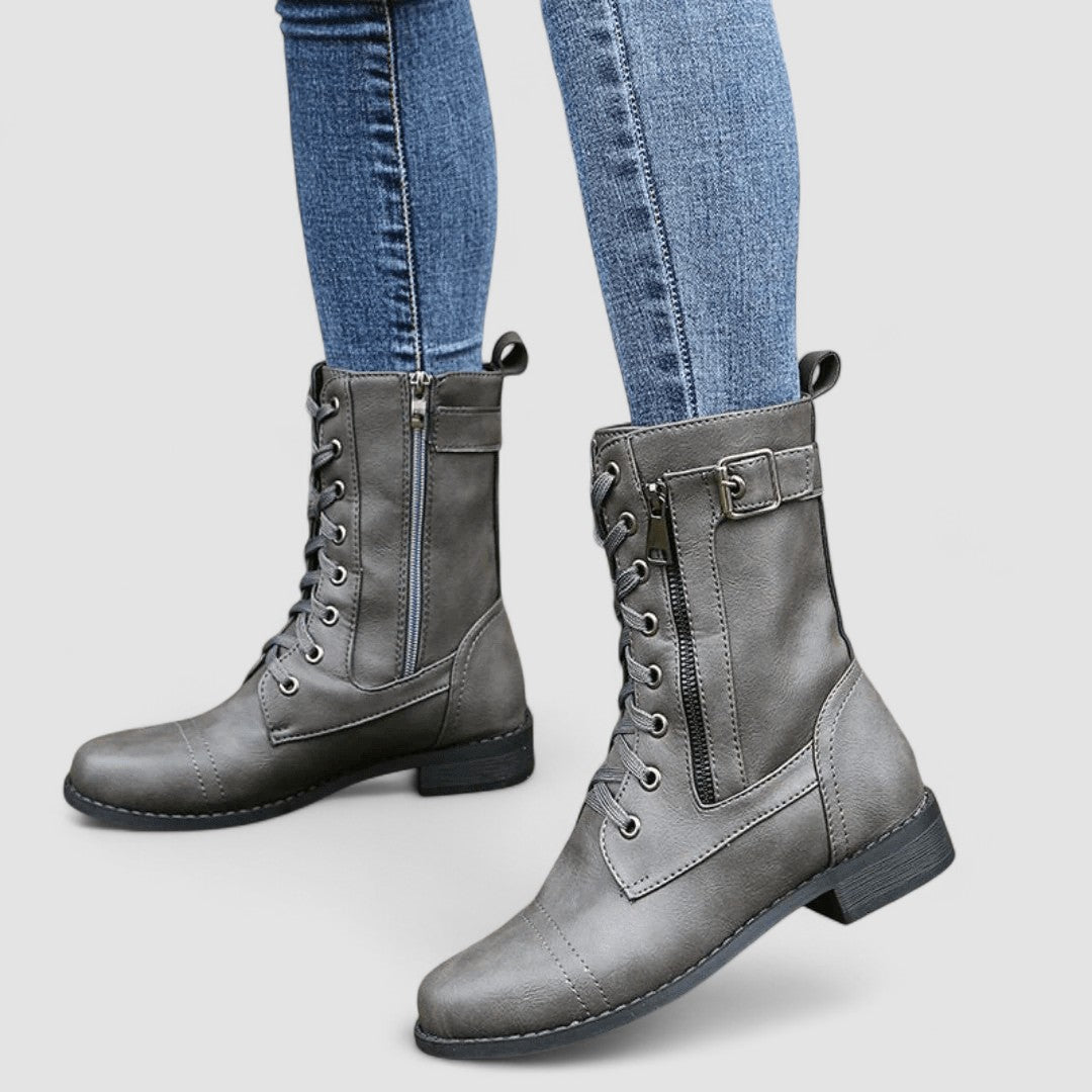 Corinna™ Eleganckie Sznurowane Zimowe Kozaki