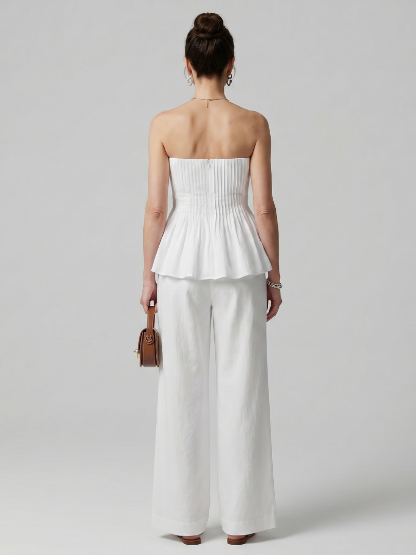 Anette™ Elegancki Krój Peplum Komplet