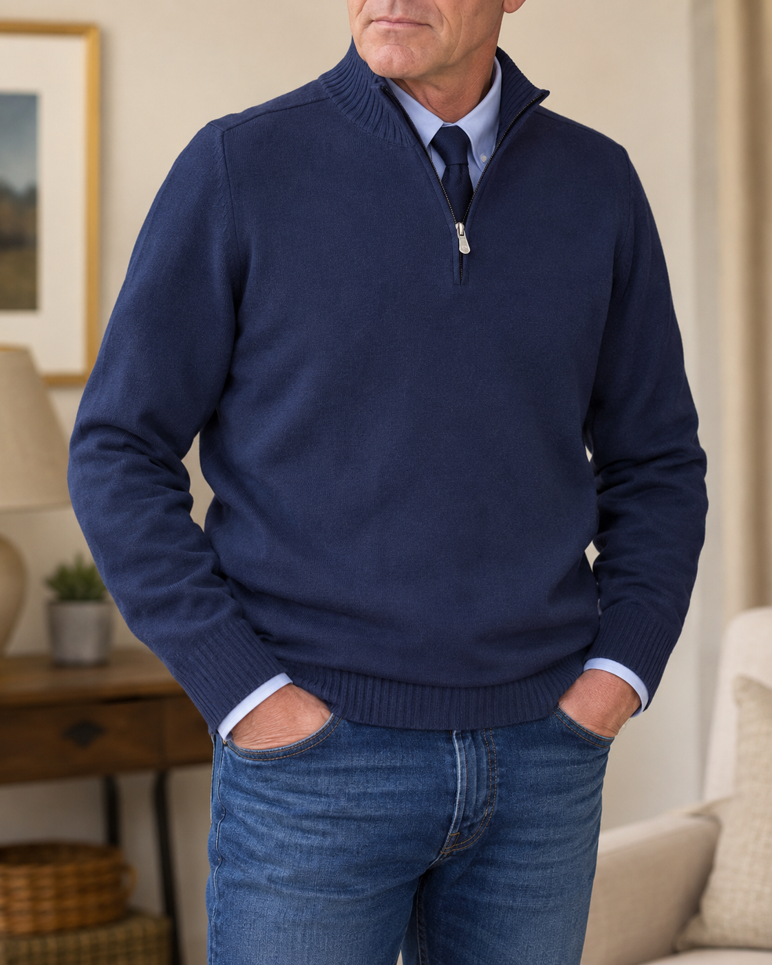 Florence™ Elegancki Stójkowy Dzianinowy Sweter