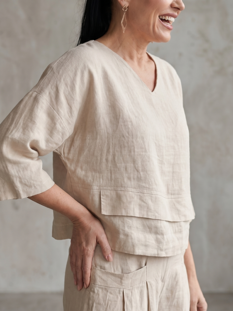 Dorina™ Elegancki Dekolt V Komplet
