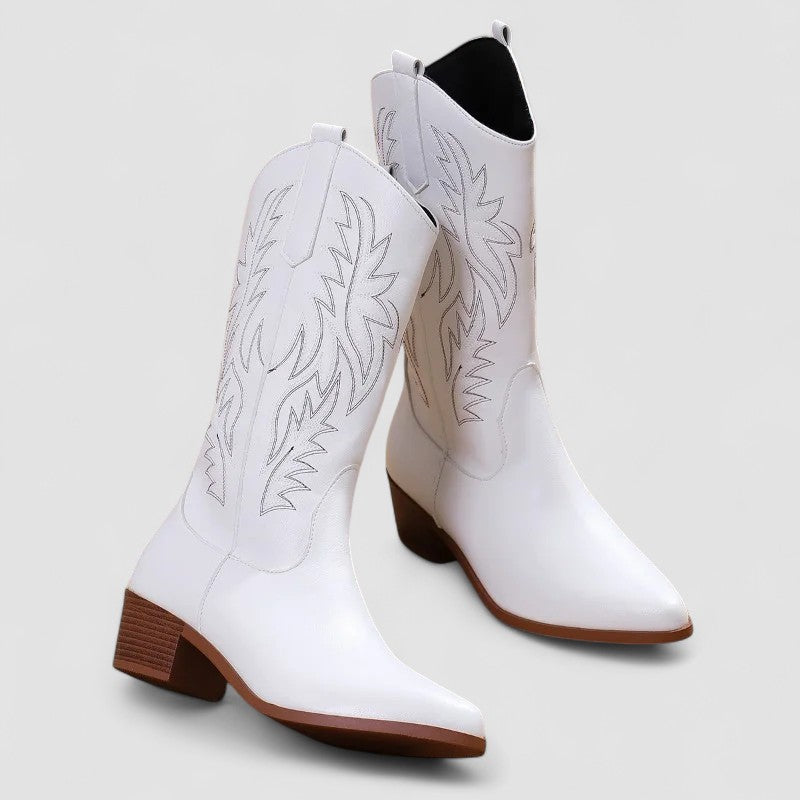 Caterina™ Eleganckie Haftowane Botki Zimowe