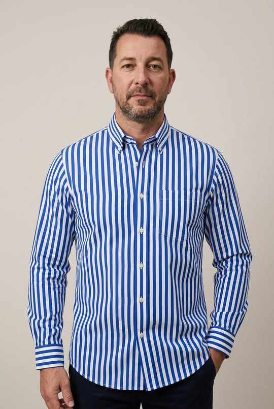 Lena™ Elegancka W Paski Koszula