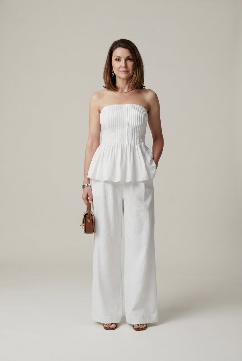 Anette™ Elegancki Krój Peplum Komplet