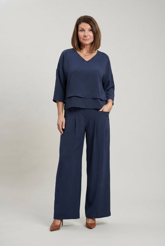 Dorina™ Elegancki Dekolt V Komplet