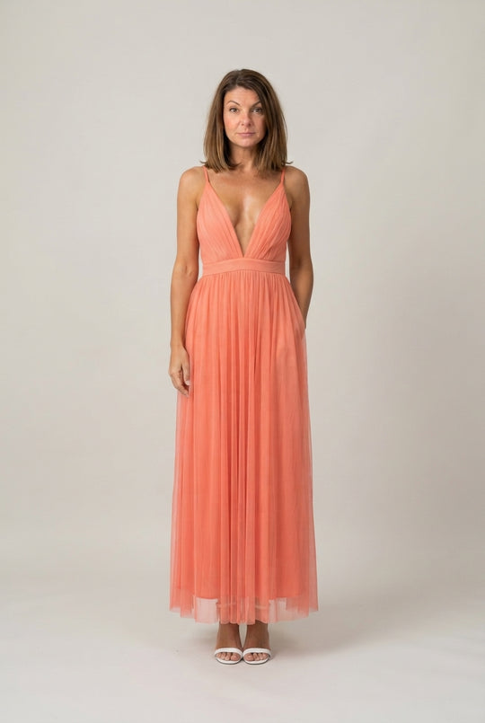 Pia™ Elegancka Plisowana Sukienka Maxi