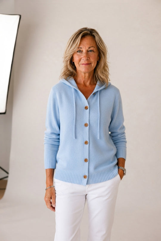 Elisabetta™ Wyrafinowany Kapturowy Dzianinowy Kardigan