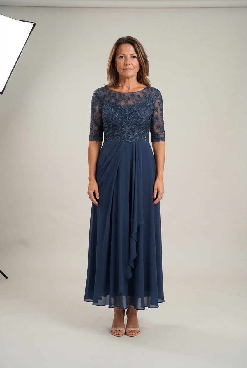 Cécile™ Elegancka Koronkowa Sukienka Maxi