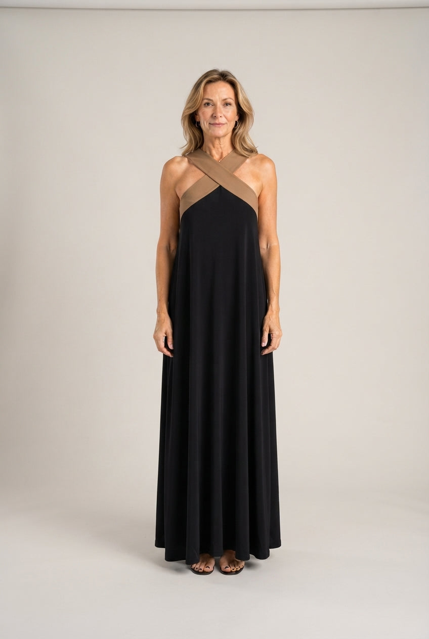 Delia™ Elegancka Kopertowa Sukienka Maxi