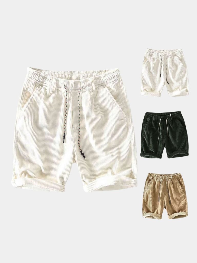 Maelys™ Ponadczasowo Eleganckie Prążkowane Szorty