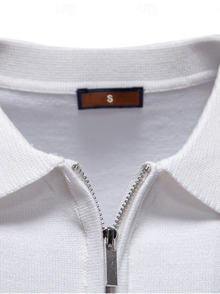 Ada™ Elegancka W Paski Koszulka Polo