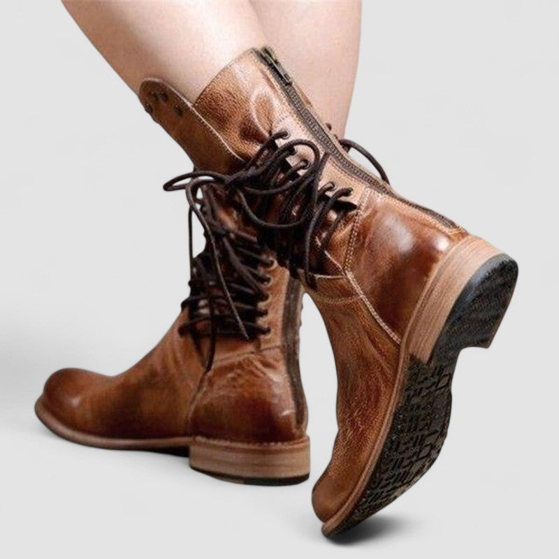 Aniela™ Eleganckie Z Ćwiekowanym Mankietem Botki