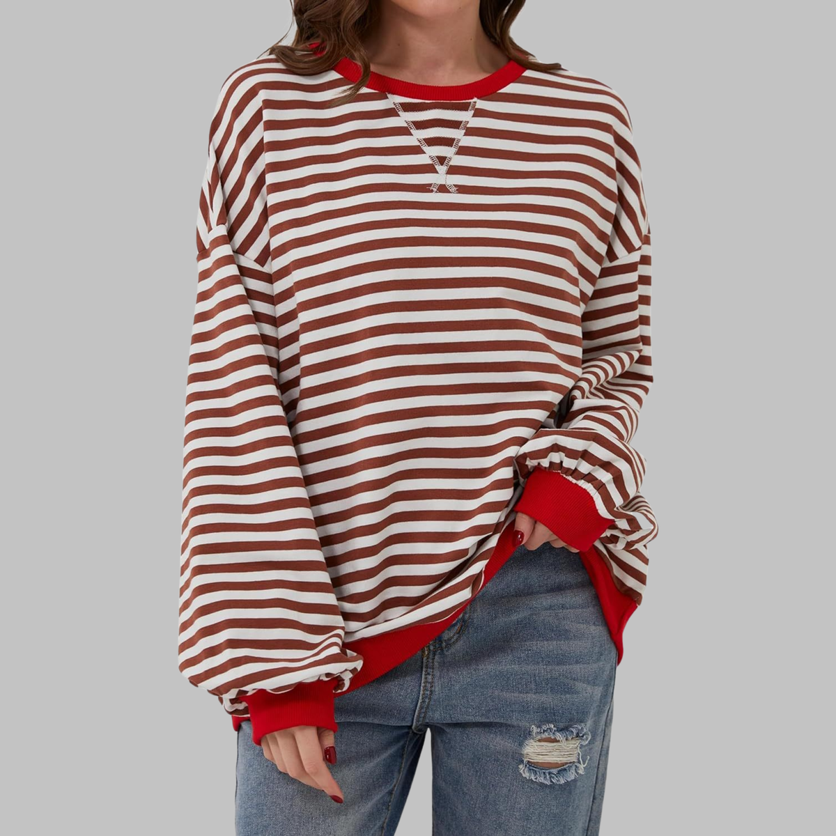 Elara – sweter w paski