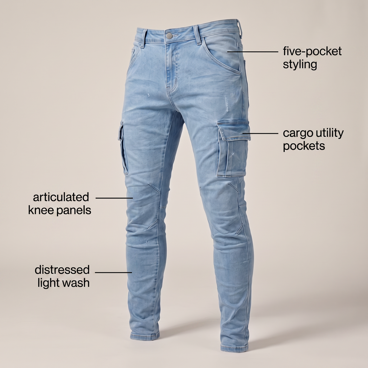 FORGEFIELD JEANSY TYPU CARGO