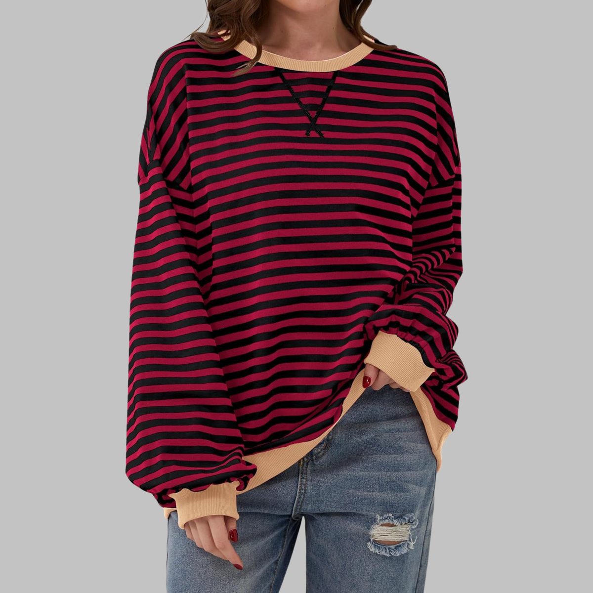 Elara – sweter w paski