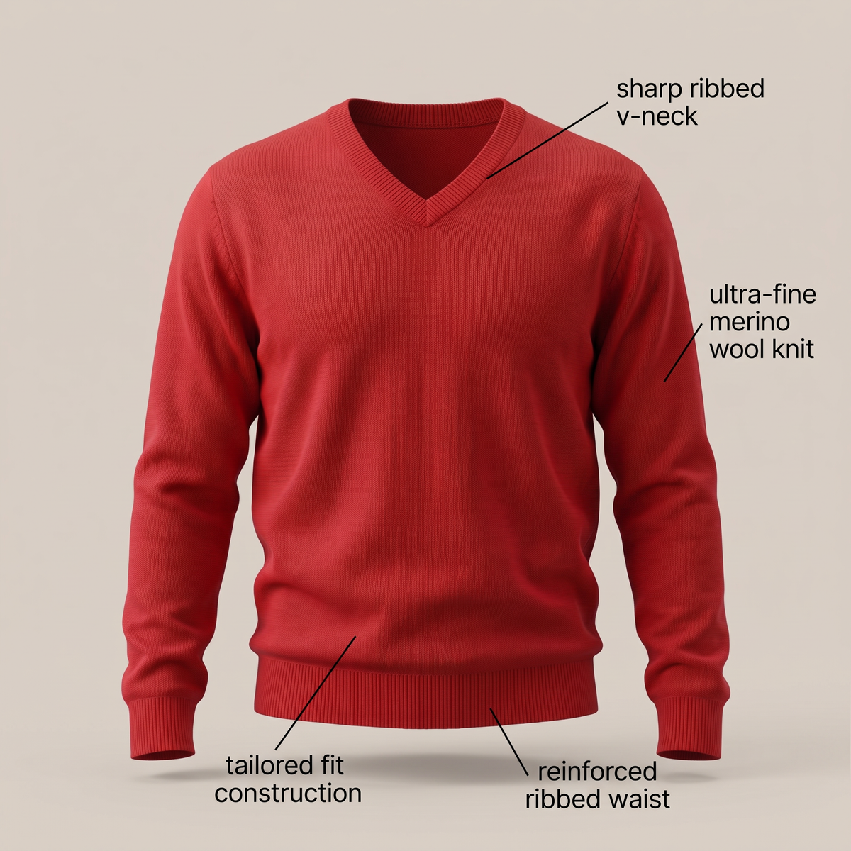 Sweter Huxford z Wełny Merynosów