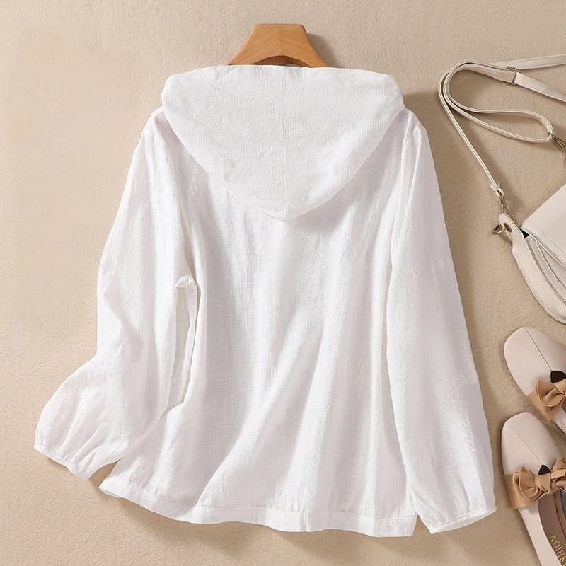 Miri Lniana Bluza z Kapturem