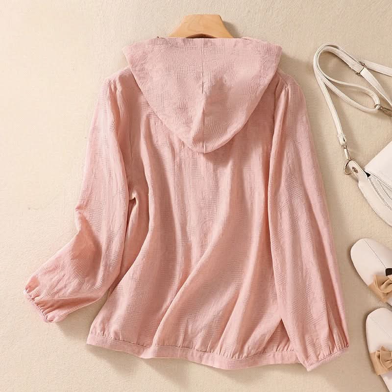 Miri Lniana Bluza z Kapturem