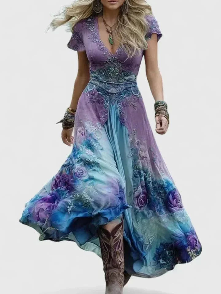 SOPHIA ELEGANCKA SUKIENKA MAXI