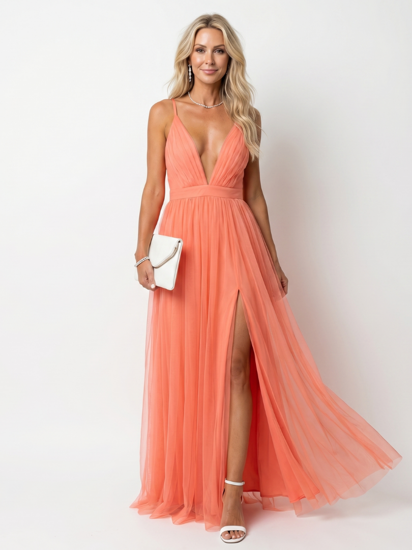 Pia™ Elegancka Plisowana Sukienka Maxi