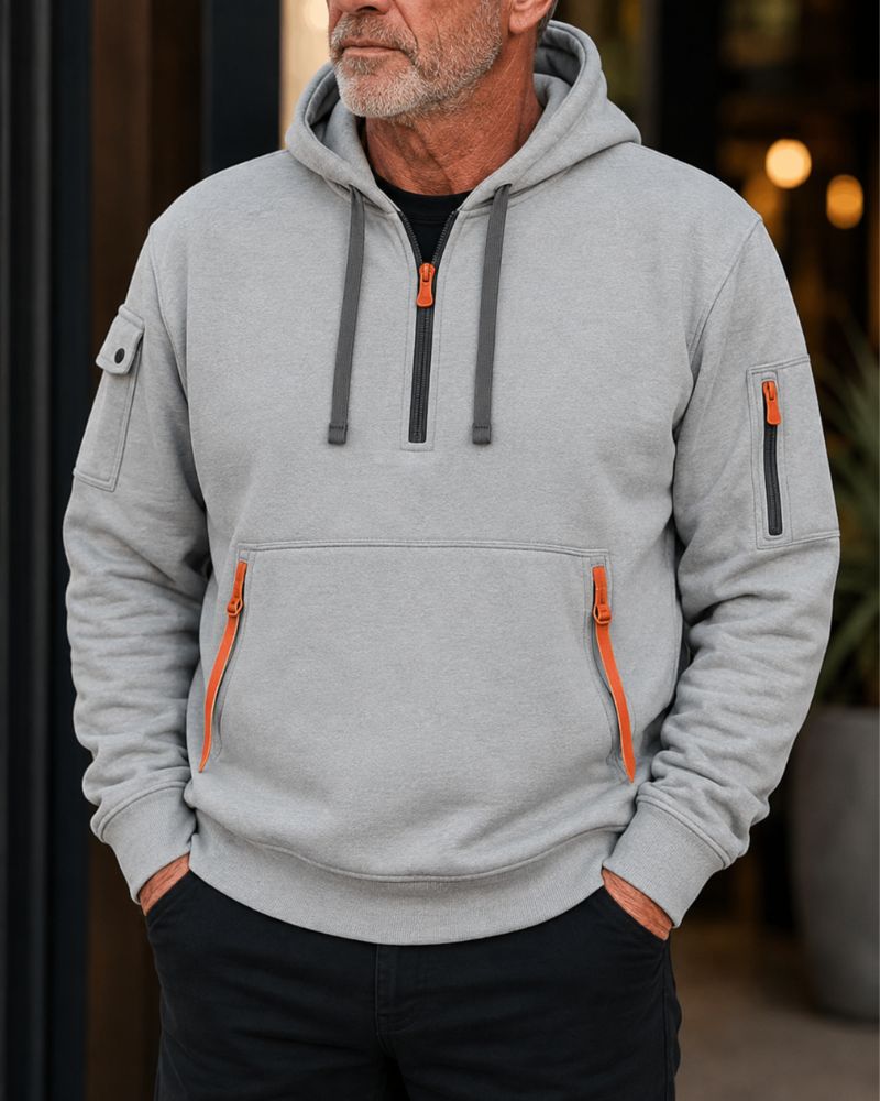 Clarisse™ Elegancka Kontrastowy Półzamek Bluza