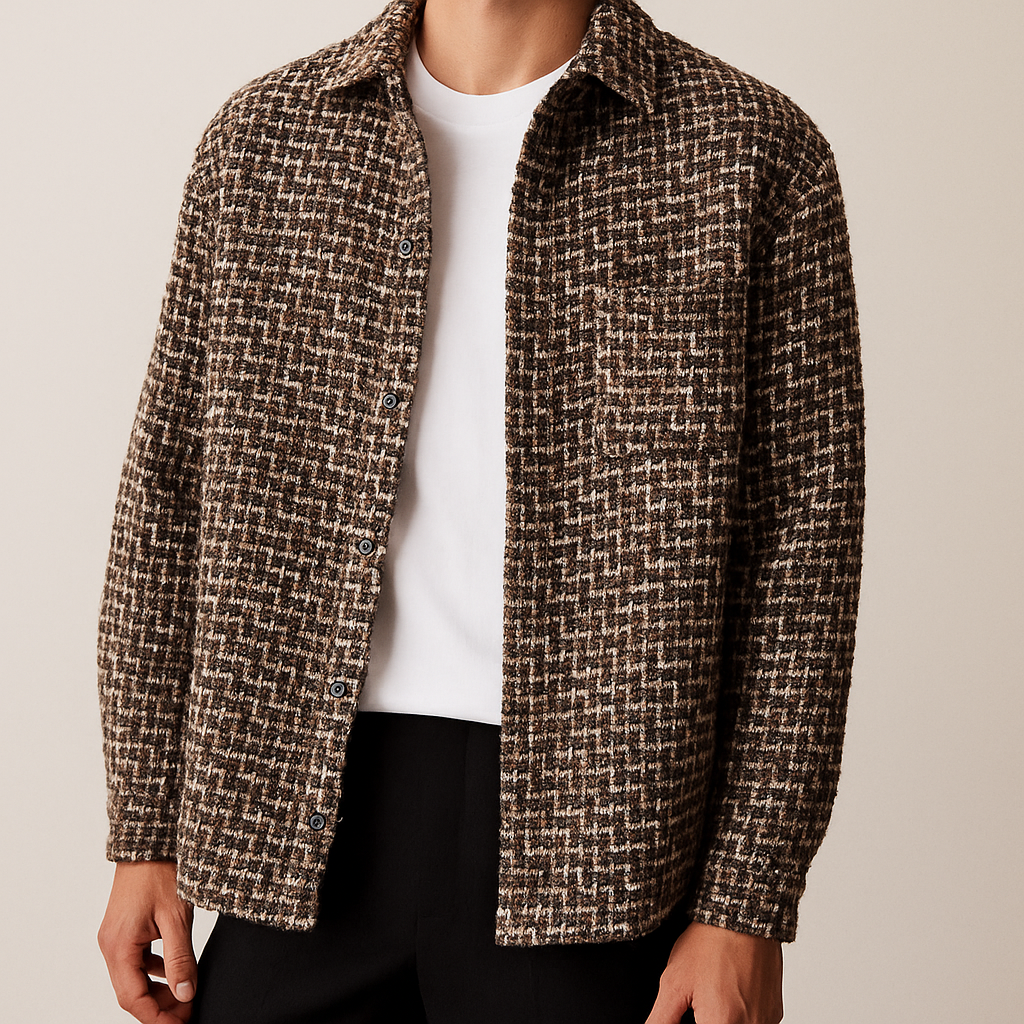 TAILORED Shacket w pepitkę