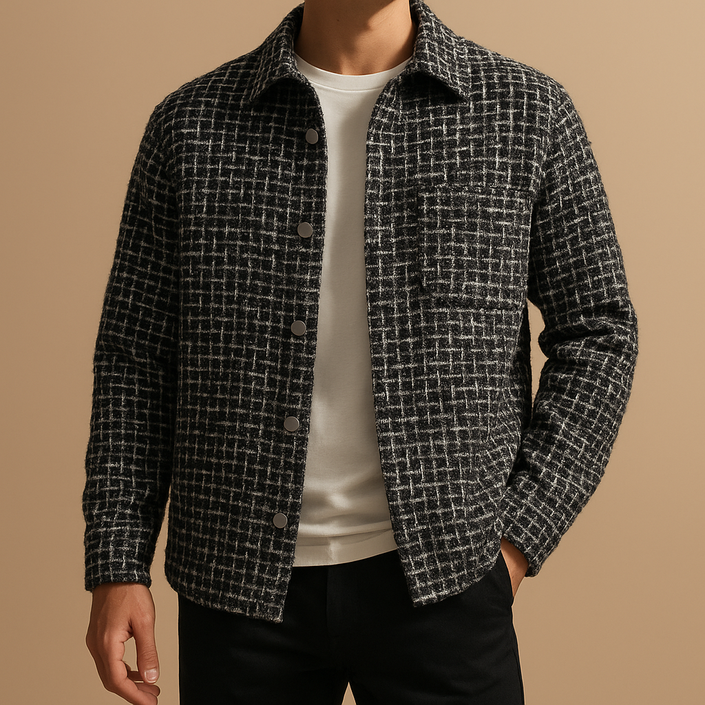 TAILORED Shacket w pepitkę