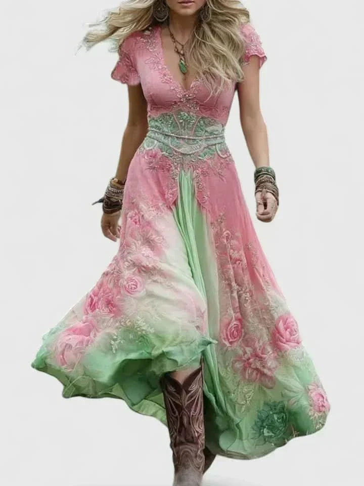 SOPHIA ELEGANCKA SUKIENKA MAXI