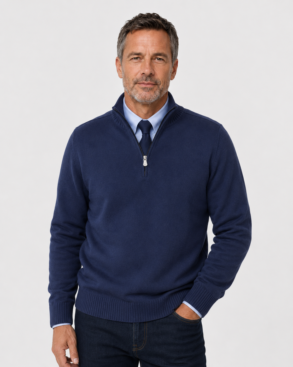 Florence™ Elegancki Stójkowy Dzianinowy Sweter