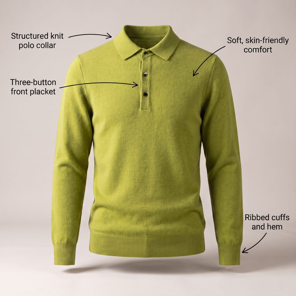 Windsor — klasyczny sweter polo