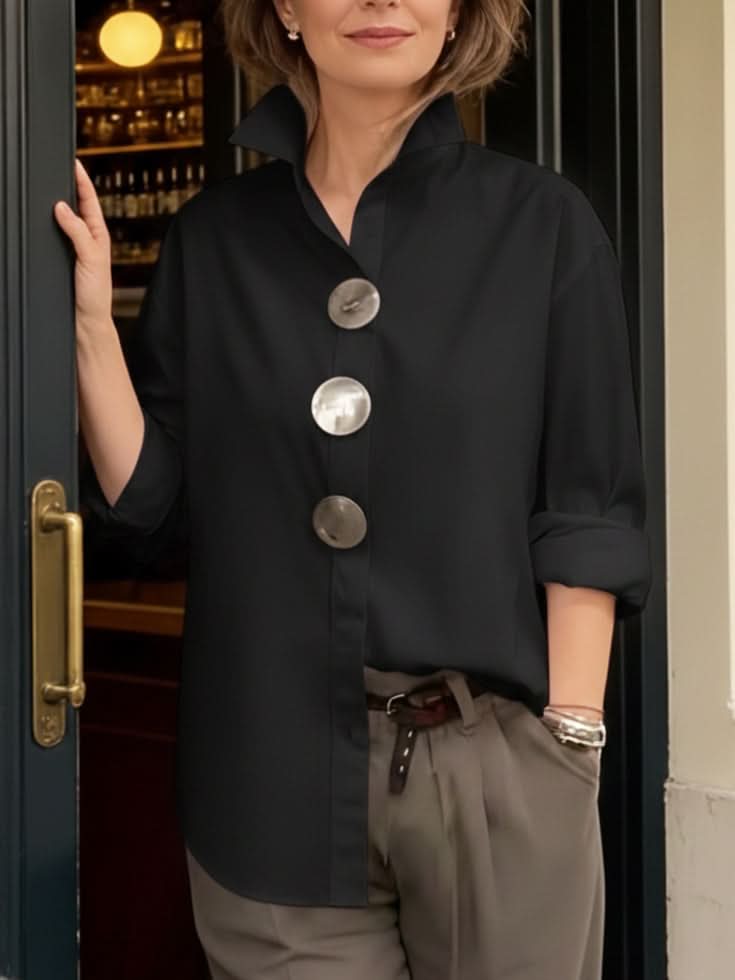 Vera elegancka bluzka z kołnierzem
