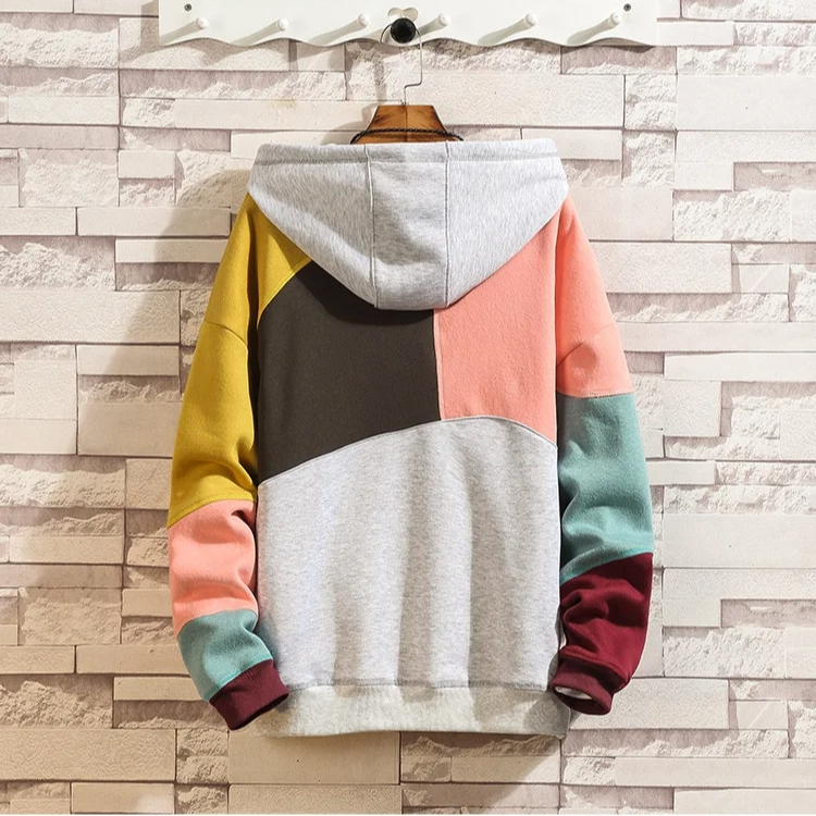 PULSE PATCHWORK BLUZA Z KAPTUREM