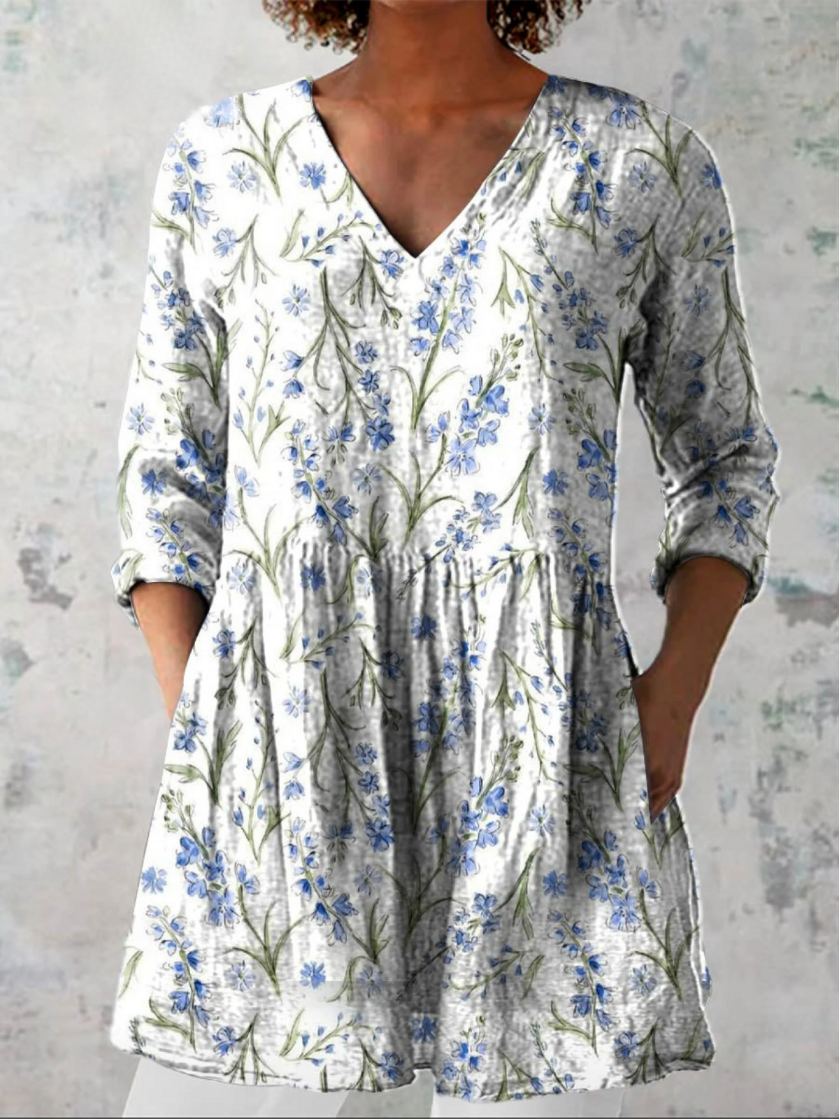 Grazia™ Elegancka Kwiatowa Bluzka