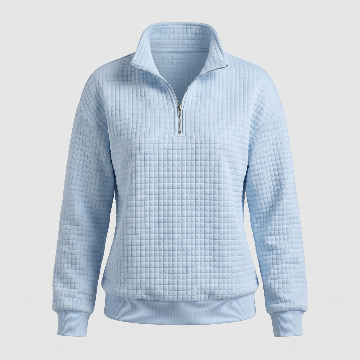 ROSALIE Teksturowany Sweter z Zamkiem