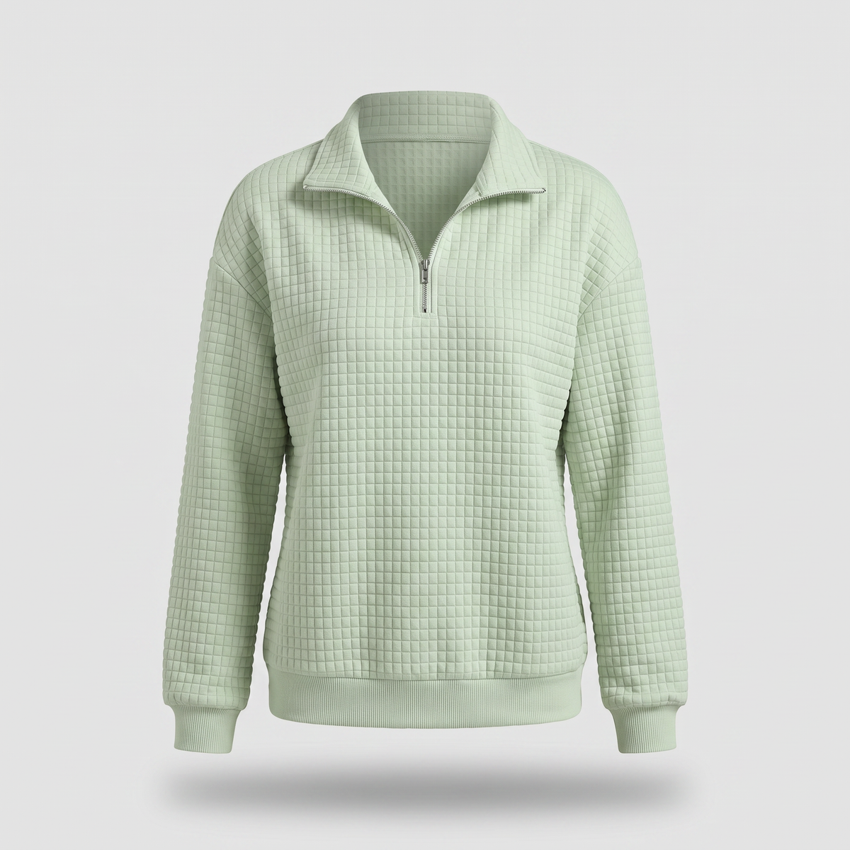 ROSALIE Teksturowany Sweter z Zamkiem