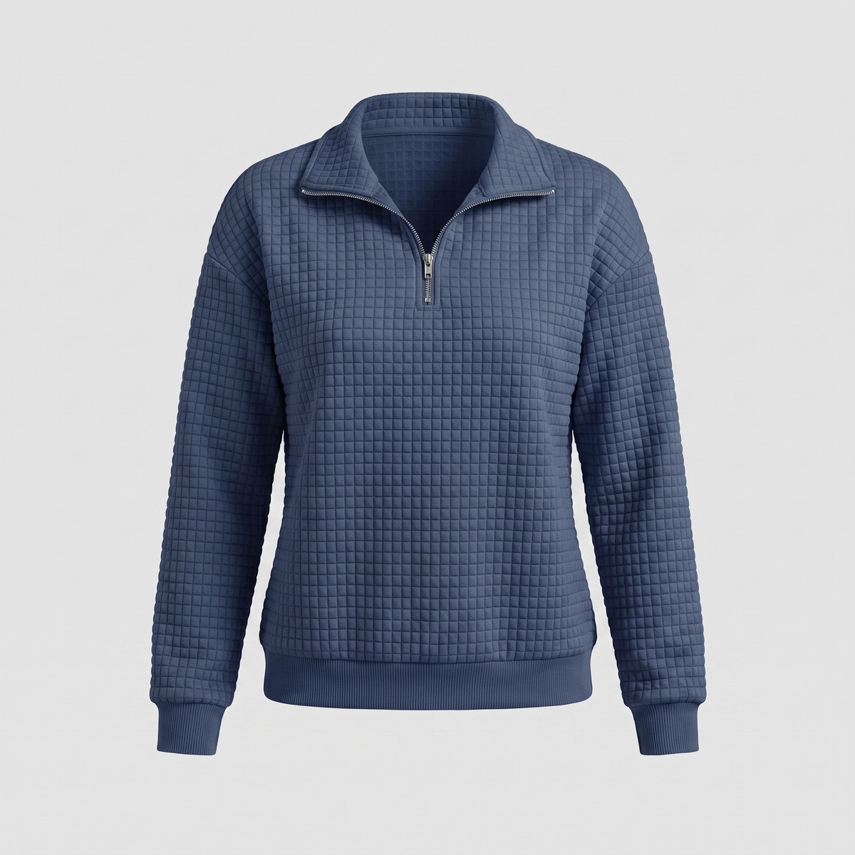 ROSALIE Teksturowany Sweter z Zamkiem