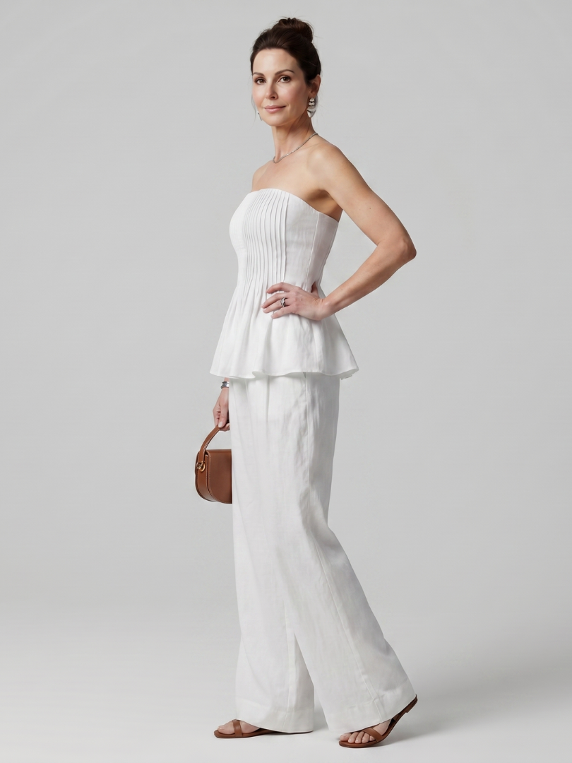 Anette™ Elegancki Krój Peplum Komplet
