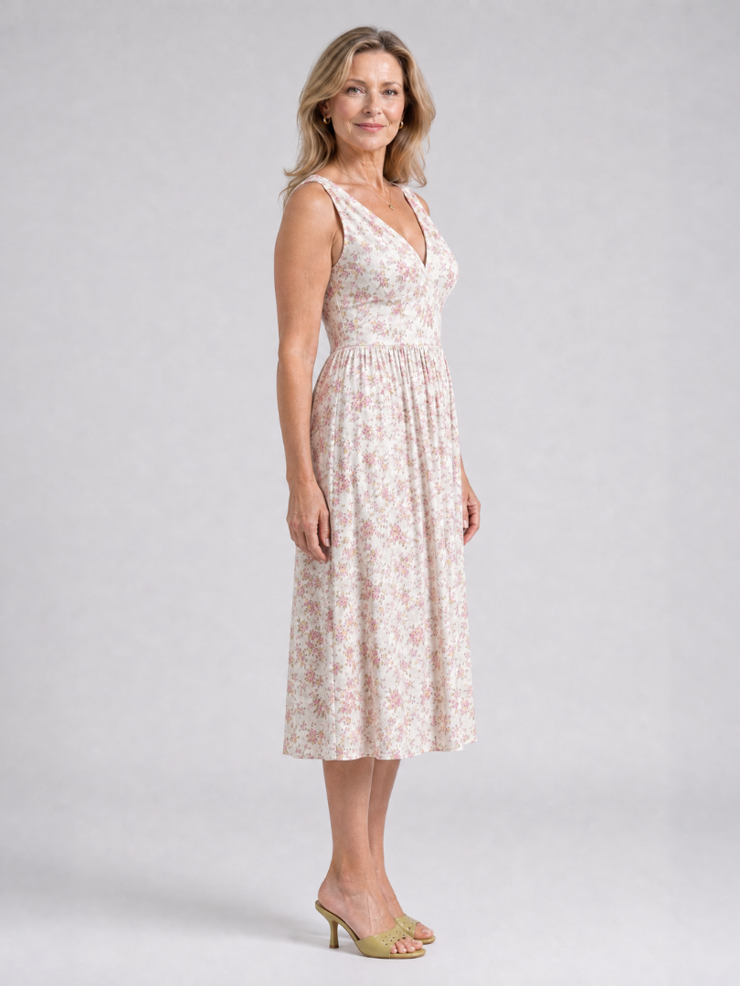 Daria™ Elegancka Kwiatowa Sukienka Midi