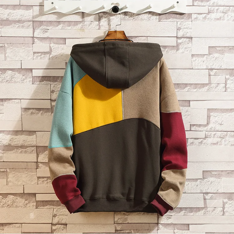 PULSE PATCHWORK BLUZA Z KAPTUREM
