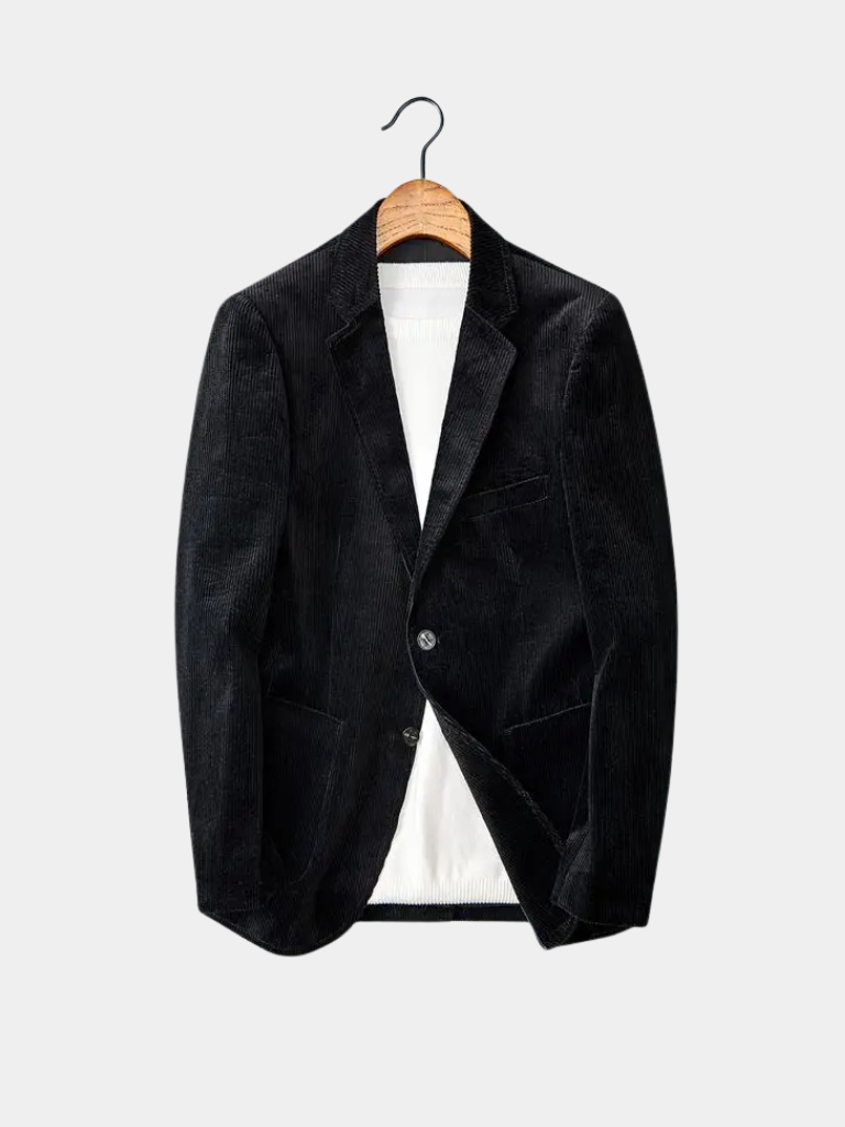 Eliska™ Elegancki Prążkowany Sztruksowy Blezer