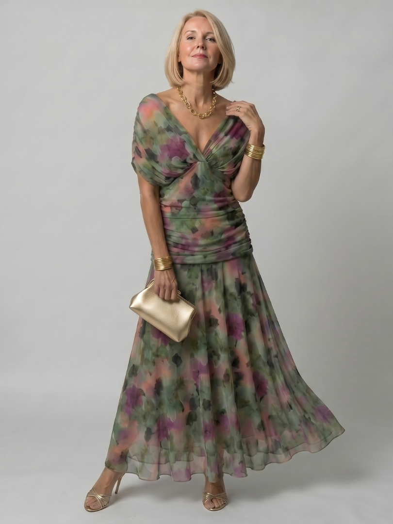Veronique™ Elegancka Hiszpańska Sukienka Maxi