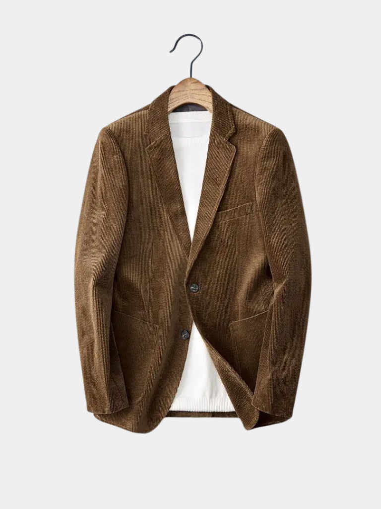 Eliska™ Elegancki Prążkowany Sztruksowy Blezer