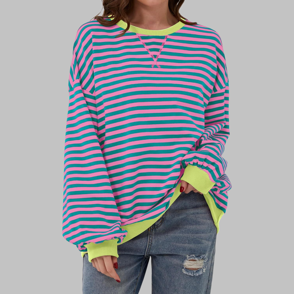 Elara – sweter w paski